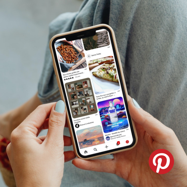 Page d'accueil lorsqu'on crée un compte Pinterest Professionnel.