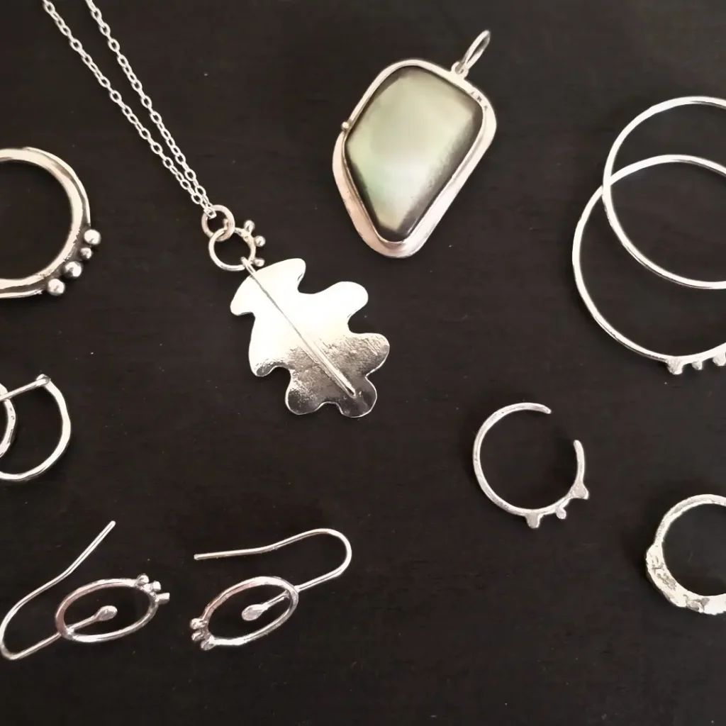 Anthracite bijoux en argent