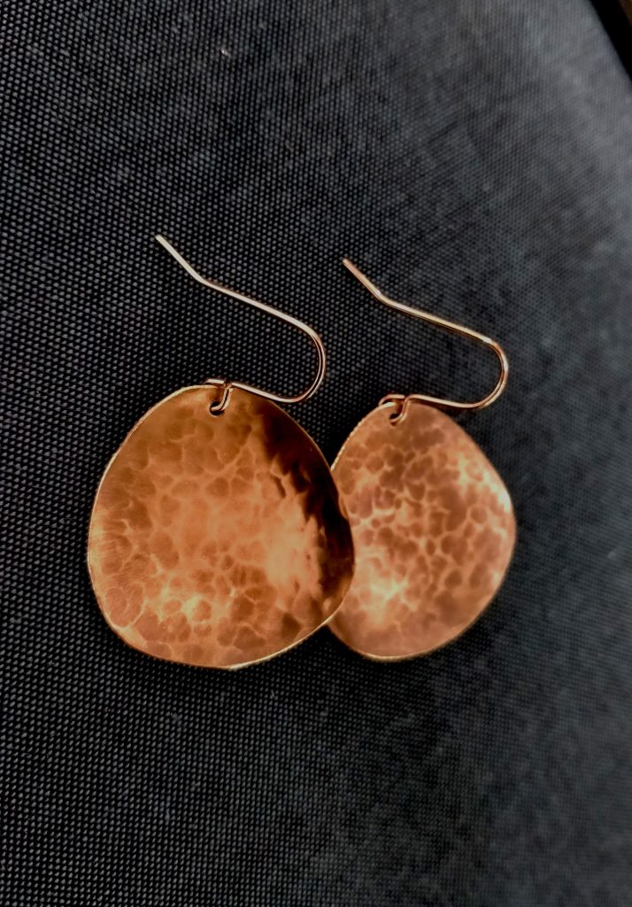 Anthracite boucles d'oreilles