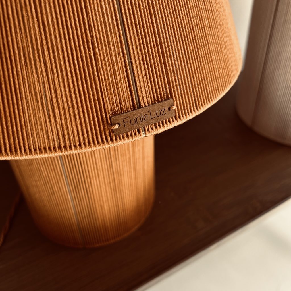Fonte'Luz luminaire naturel en fils de coton