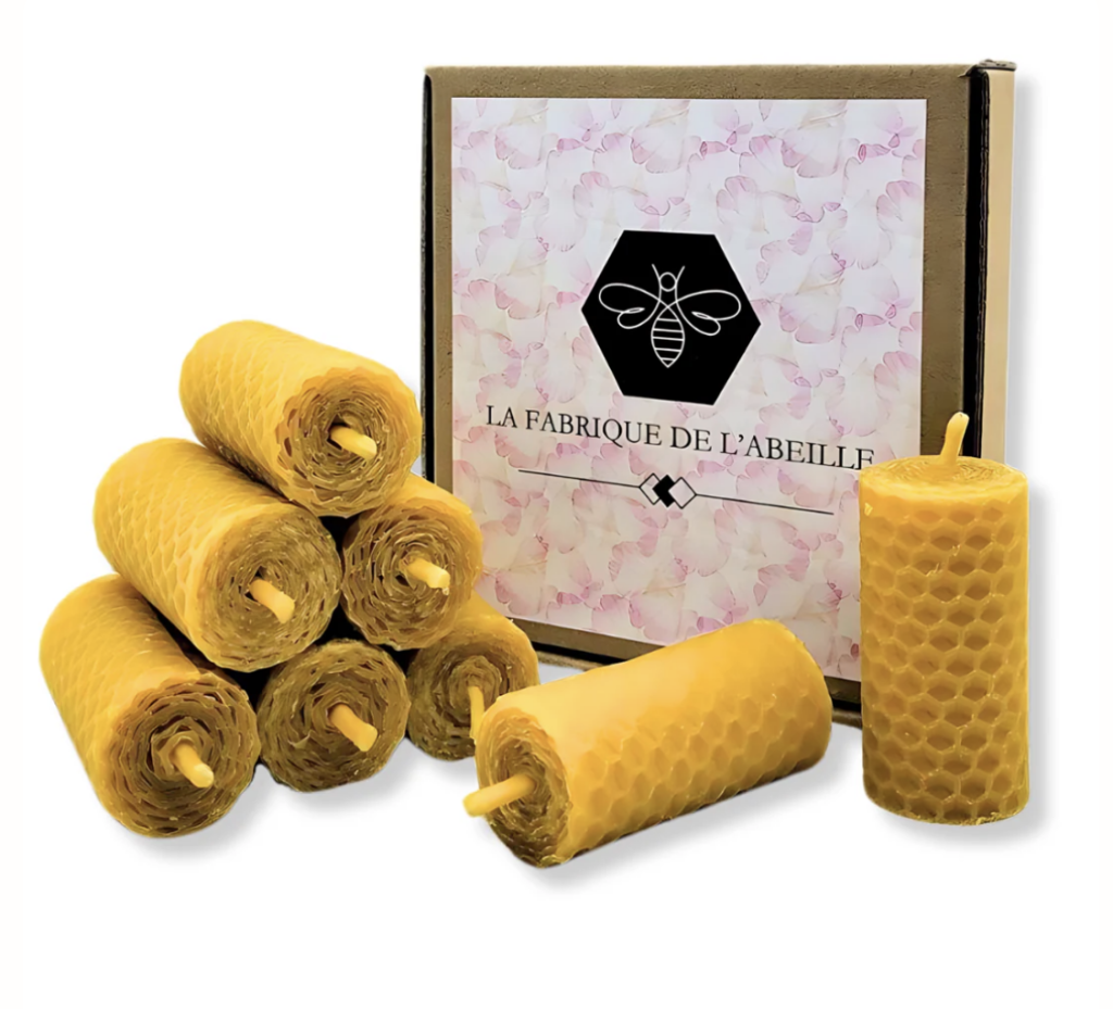 La Fabrique de l'Abeille bougies roulées en cire d'abeille occitanie