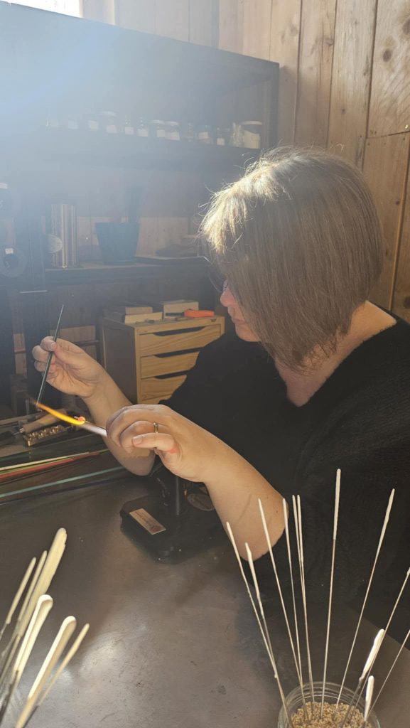 Verre l'au-delà fileuse de verre