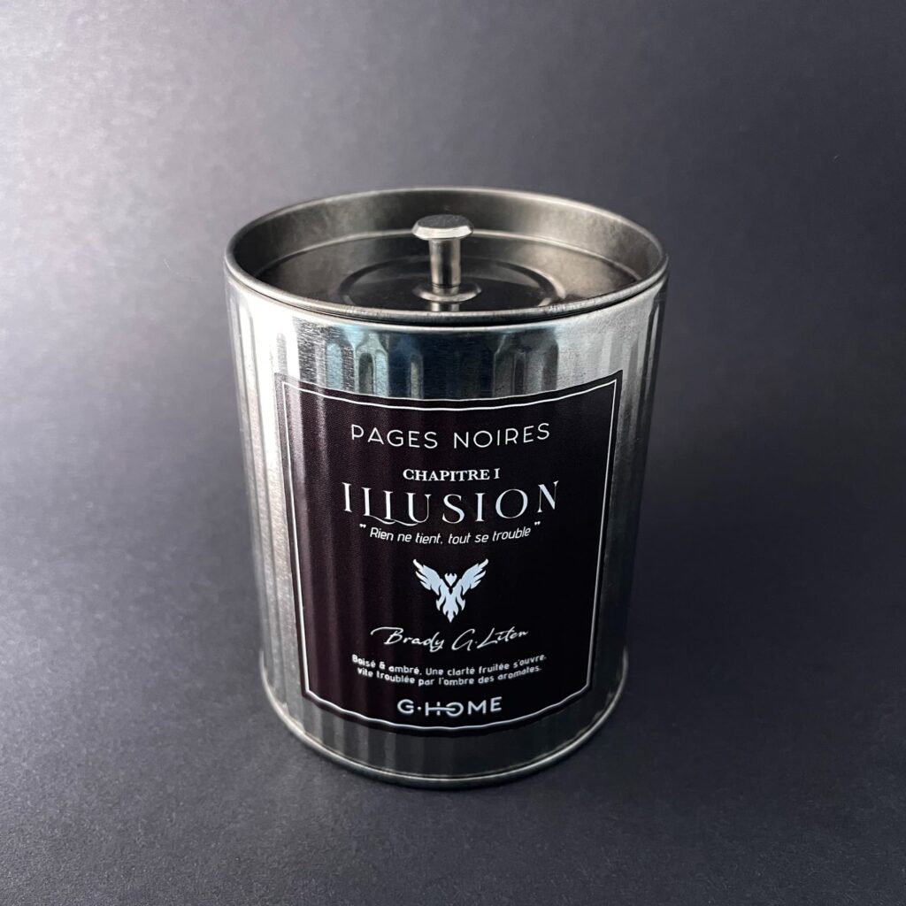 G-Home Bougie homme artisanale boisé